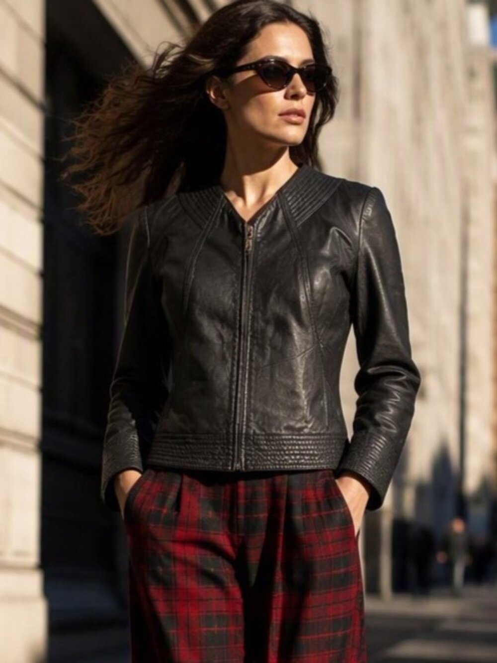 Danier Blink Vintage Sz M Womens Genuine Black Soft Leather Jacket Zip Up Up